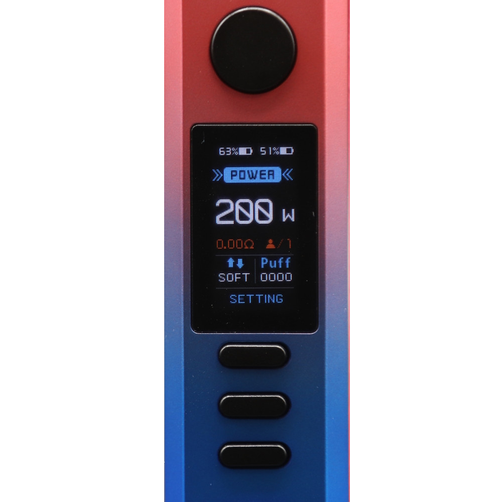 Ecran box Q200 Lost Vape Royal Blue Wave Coral 