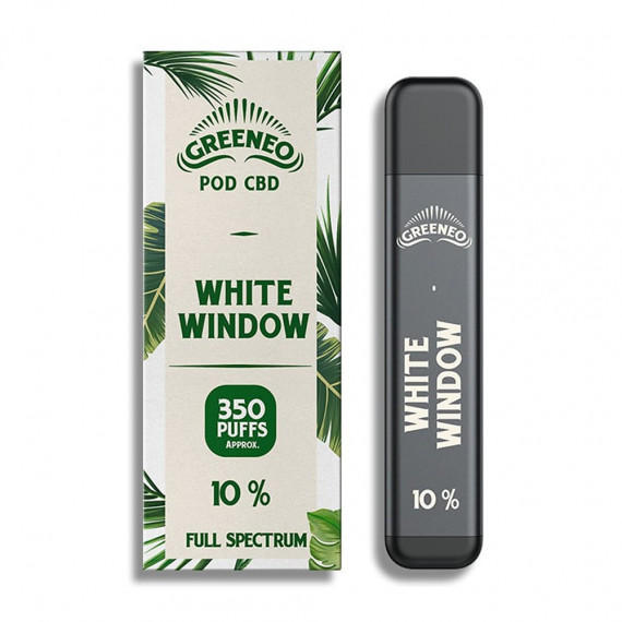 Pod CBD White Window Greneeo et sa boite