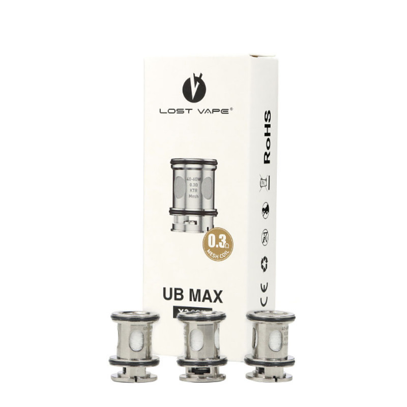 Résistances UB Max X3, 0.3 ohm avec la boite