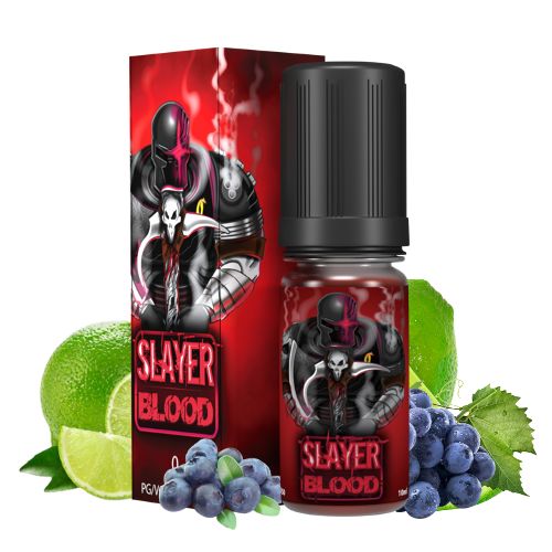 Fiole 10 ml de e-liquide slayer blood nicotiné