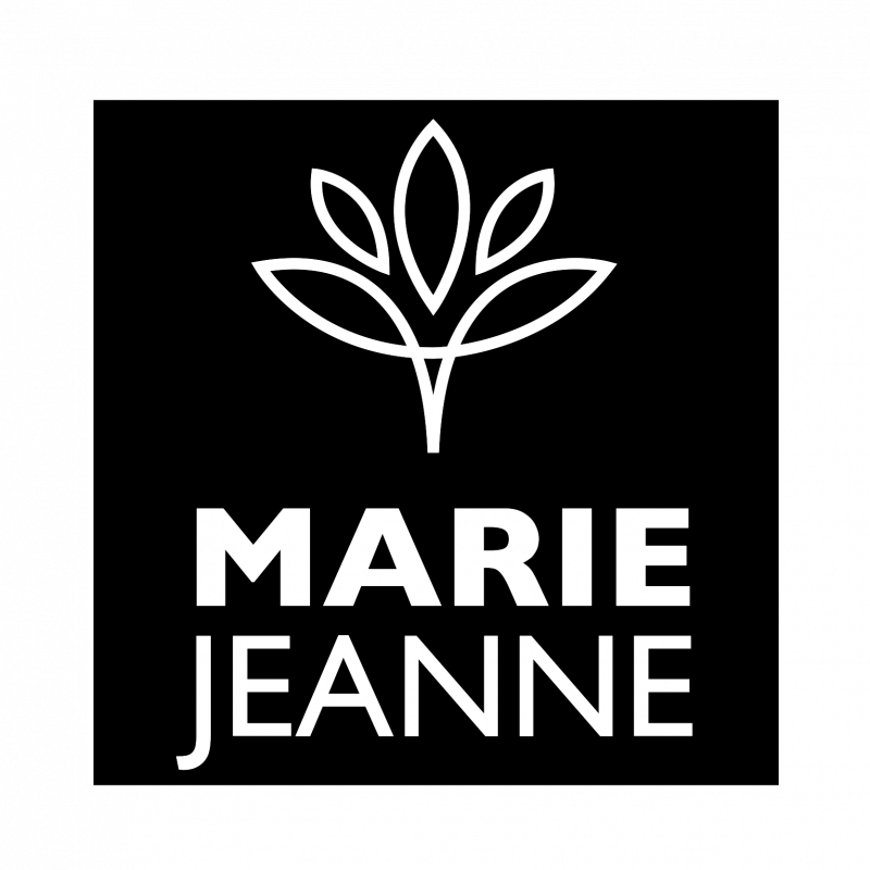 Logo Marie jeanne sur fond noir