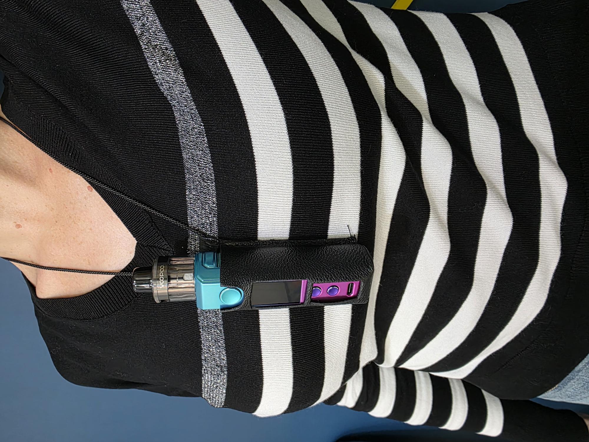 Tour de cou et étui pour Drag X2, porté