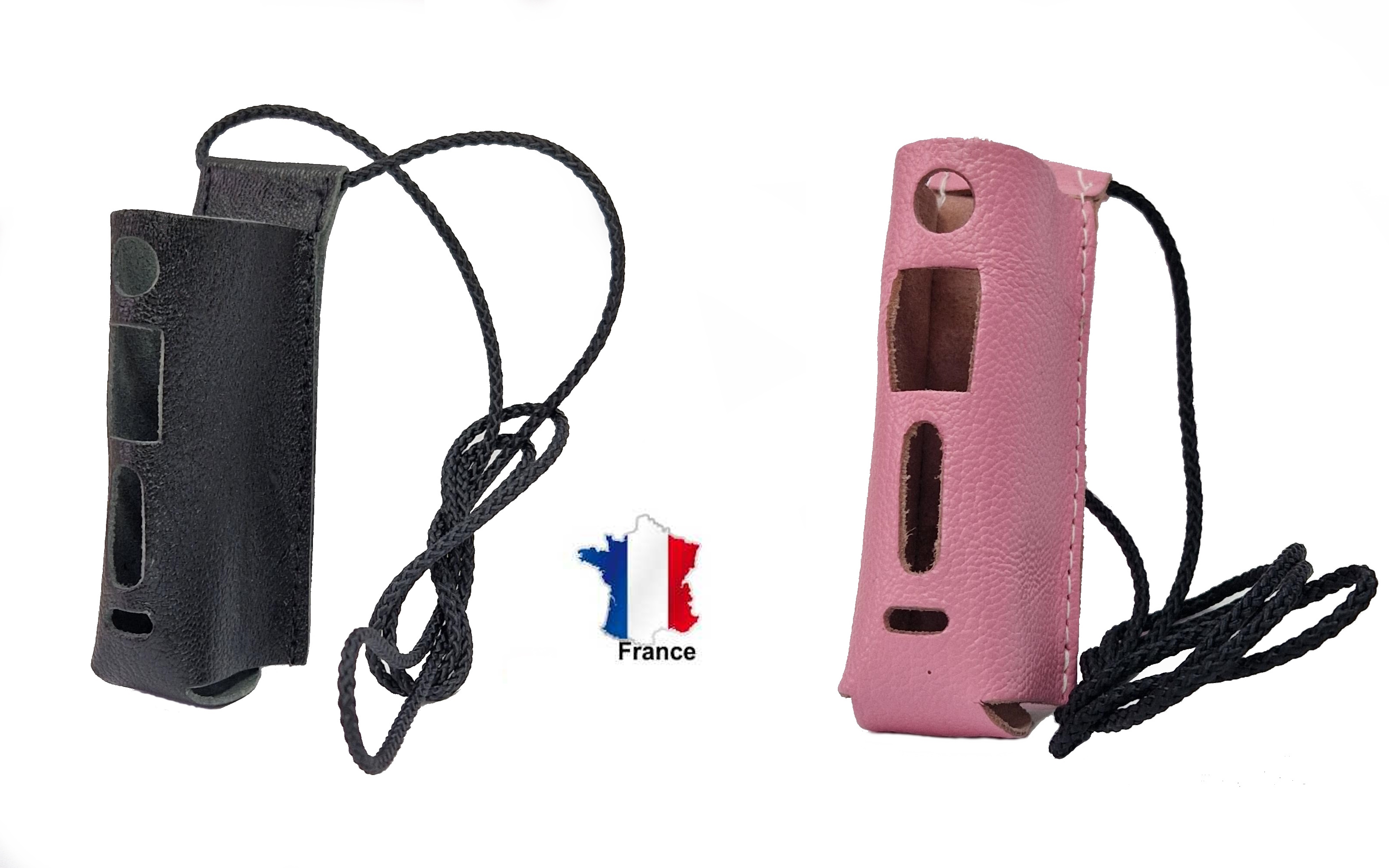 Tour de cou et étuit pour cigarette électronique Gen 80S Vaporesso en noir et en rose