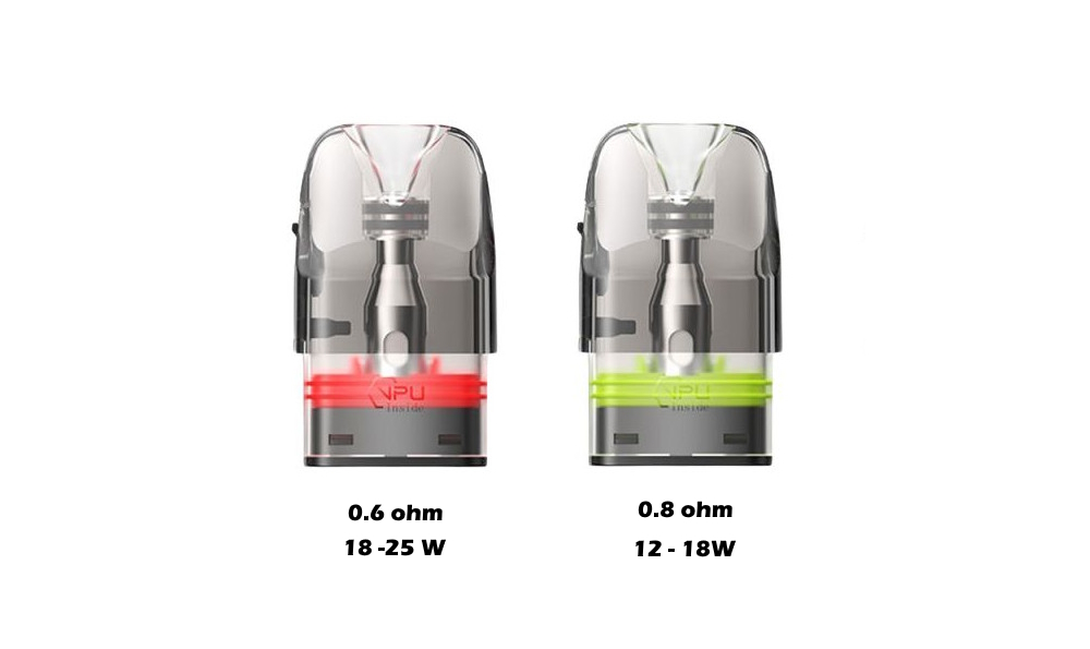 Pod Wenax Q2 Geekvape, cartouche 0.6 ohm et 0.8 ohm